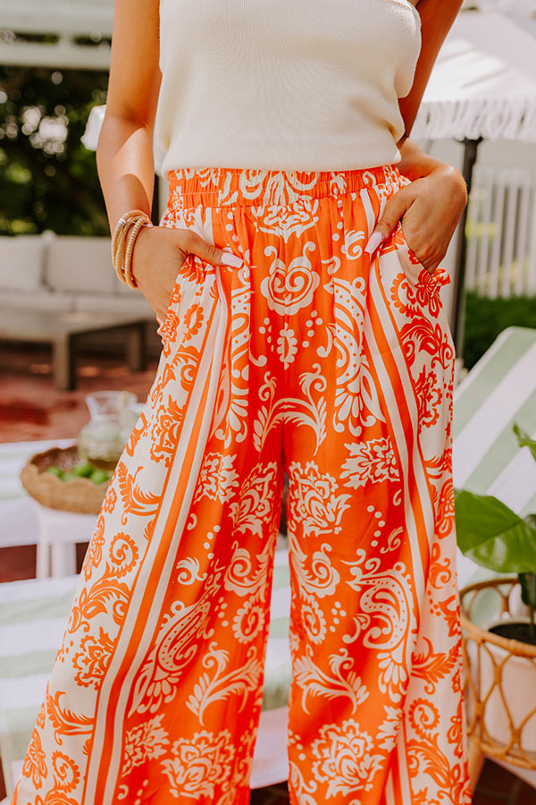 Sunny Smiles High Waist Satin Pants Image - 4