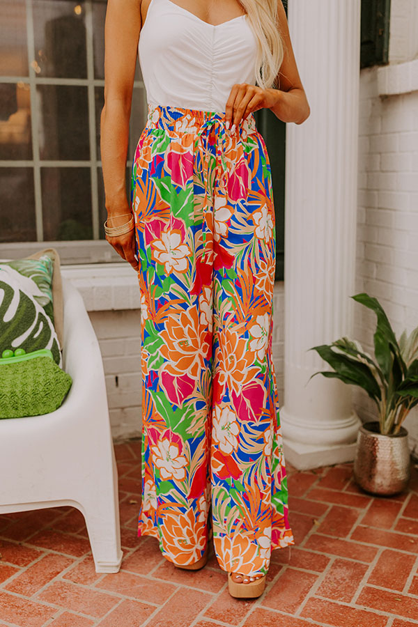 Trip To Paradise High Waist Floral Pants Image - 2