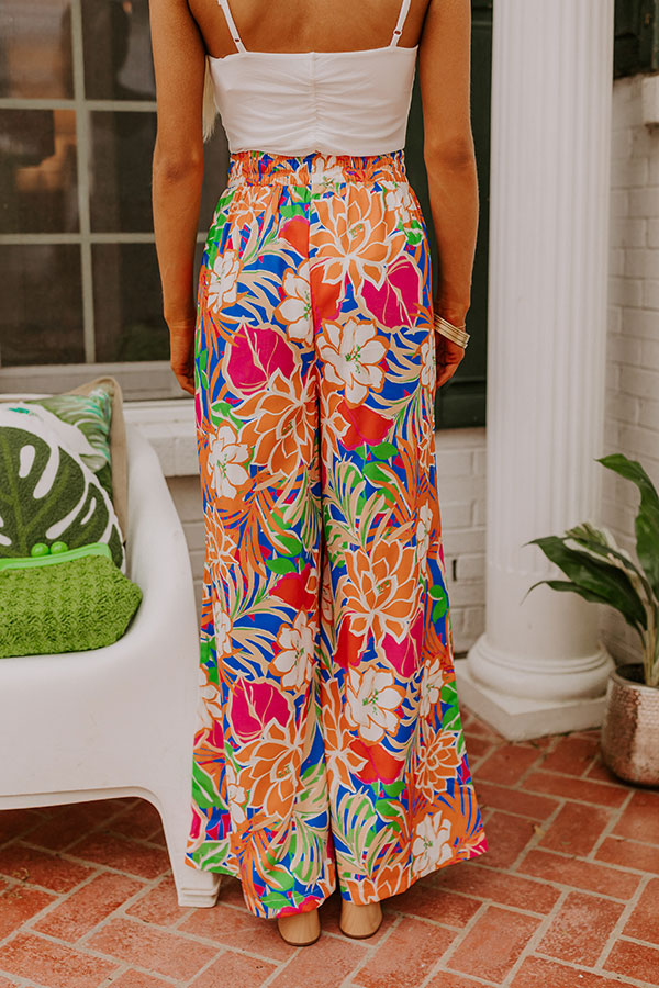 Trip To Paradise High Waist Floral Pants Image - 4