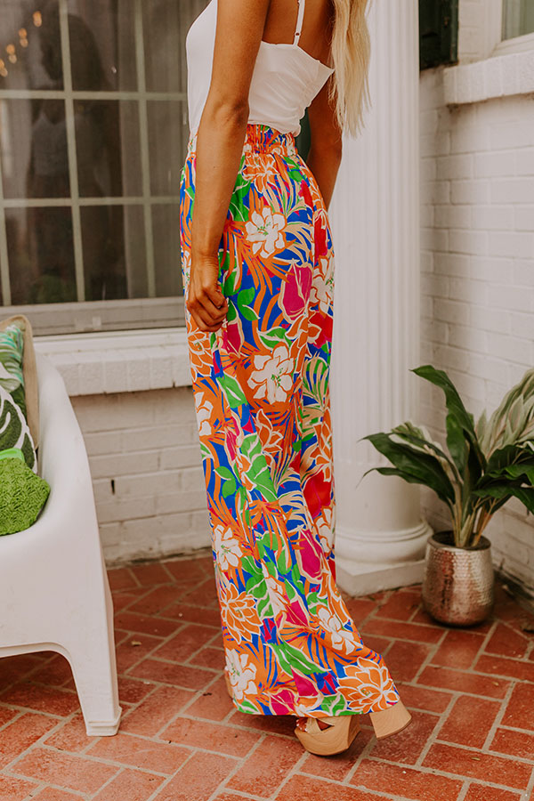 Trip To Paradise High Waist Floral Pants Image - 3