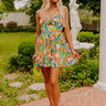 Summer Splash Pleated Romper Image - 1