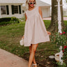 Happy Moment Mini Dress in Warm Taupe Image - 1