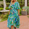 Party In Paradise Wrap Maxi Dress Curves Image - 1