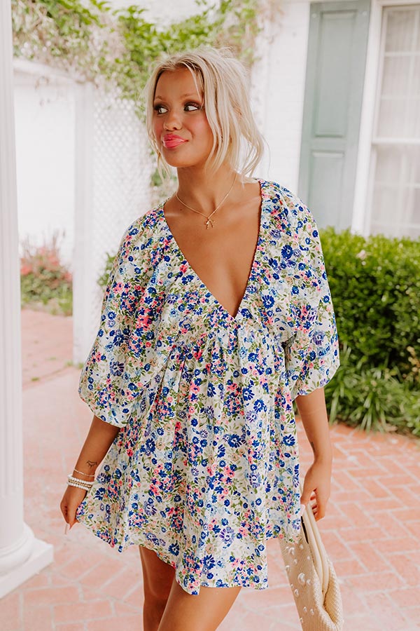 Sweet Blooms Babydoll Mini Dress Image - 1