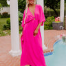 Tulum Vacay Maxi Dress in Fuchsia Image - 1