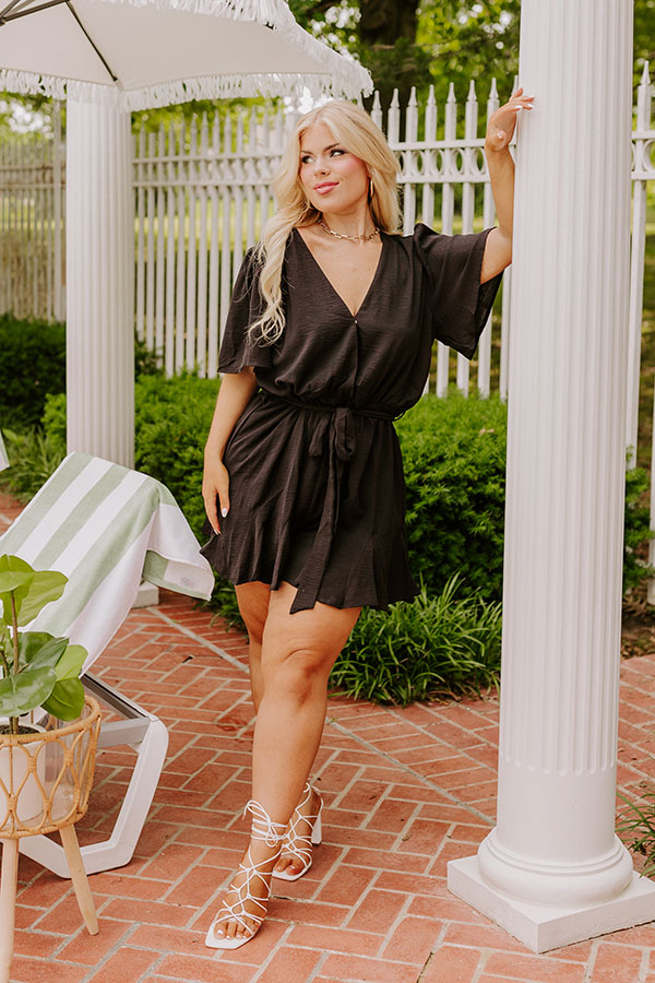 Flirty And Sweet Romper in Black Curves Image - 1