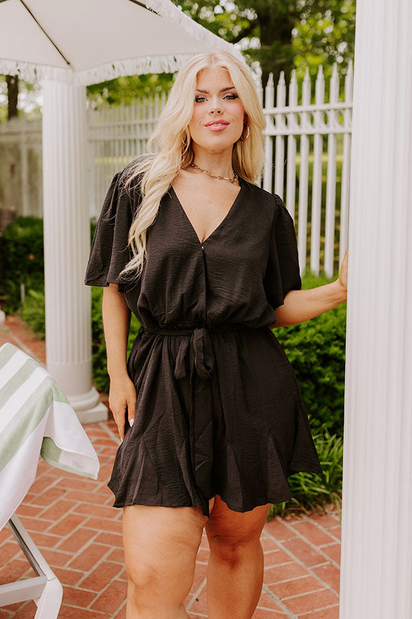 Flirty And Sweet Romper in Black Curves Image - 2