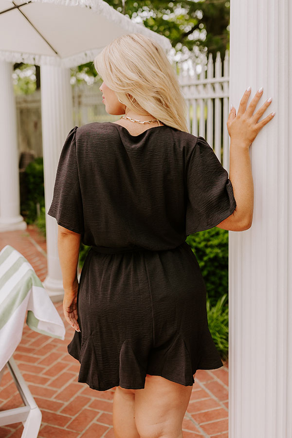 Flirty And Sweet Romper in Black Curves Image - 5