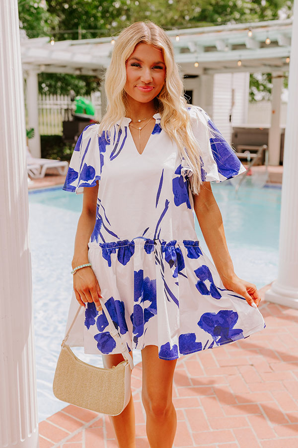 Catalina Island Bound Floral Mini Dress Image - 1