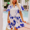 Catalina Island Bound Floral Mini Dress Image - 1