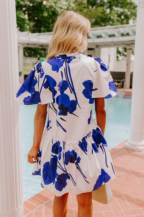 Catalina Island Bound Floral Mini Dress Image - 4