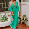 Tulum Vacay Maxi Dress in Green Image - 1