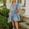 Downtown Daze Chambray Mini Dress Curves Image - 1