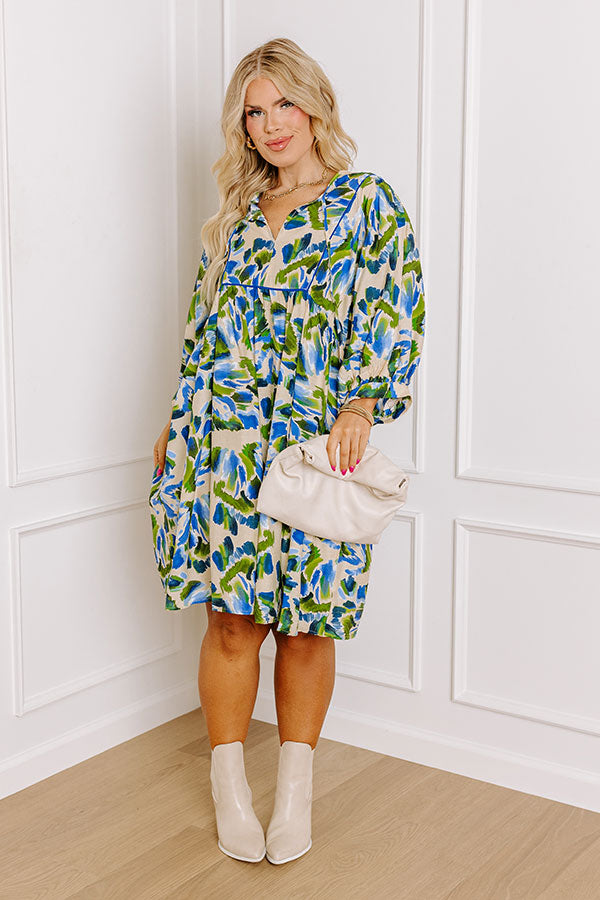 Love Letter Floral Mini Dress Curves Image - 2