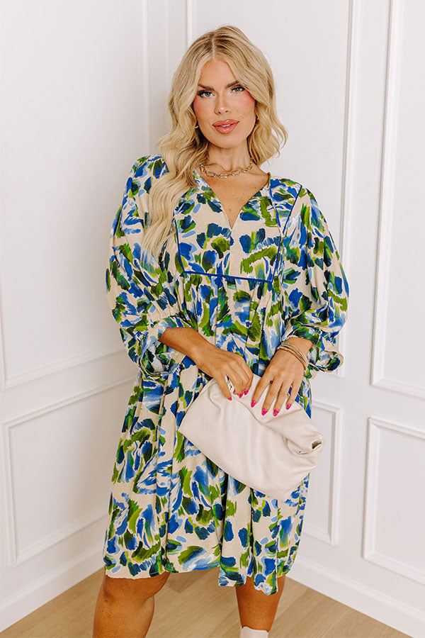 Love Letter Floral Mini Dress Curves Image - 1