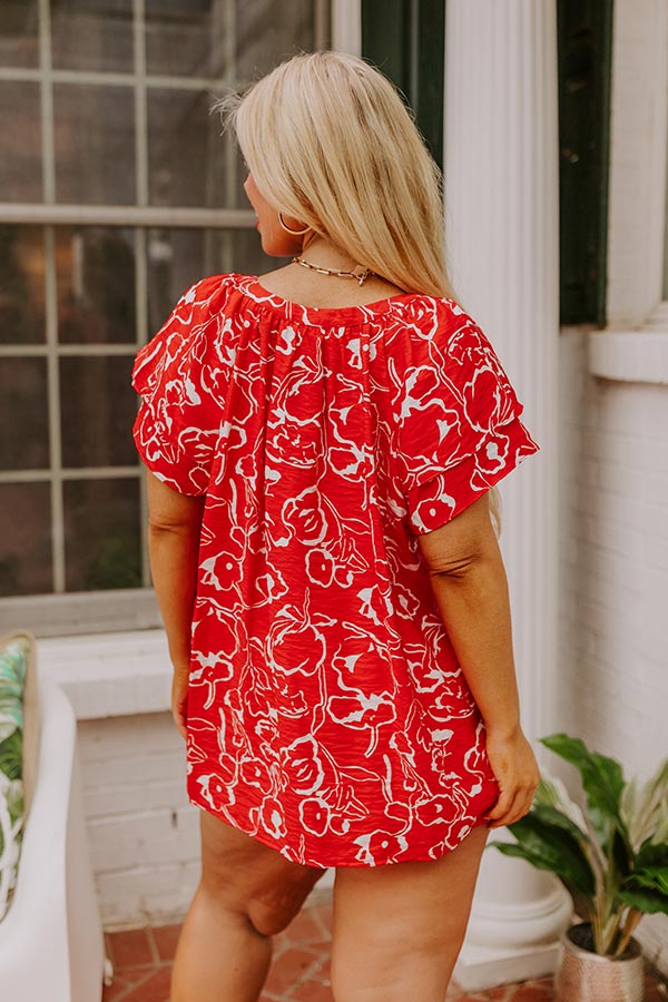 Vibrant Voyage Shift Top Curves Image - 4