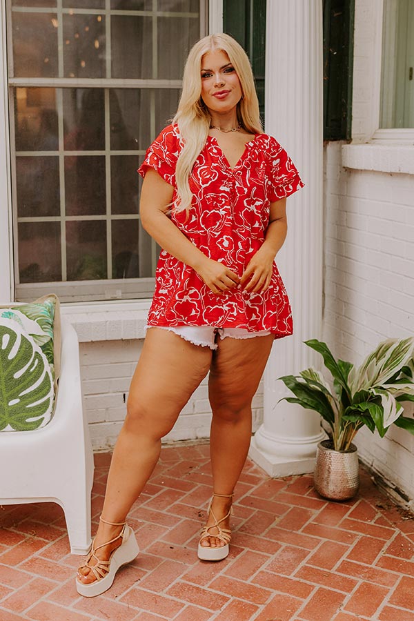 Vibrant Voyage Shift Top Curves Image - 5