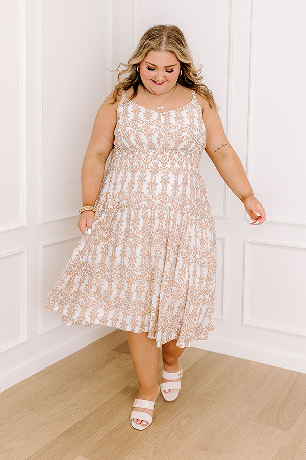 Sunkissed Silhouettes Floral Midi Curves Image - 3