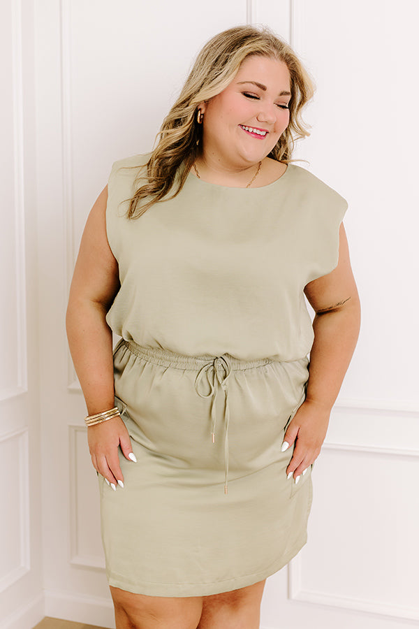 Central Park Stroll Cargo Mini Dress Curves Image - 2