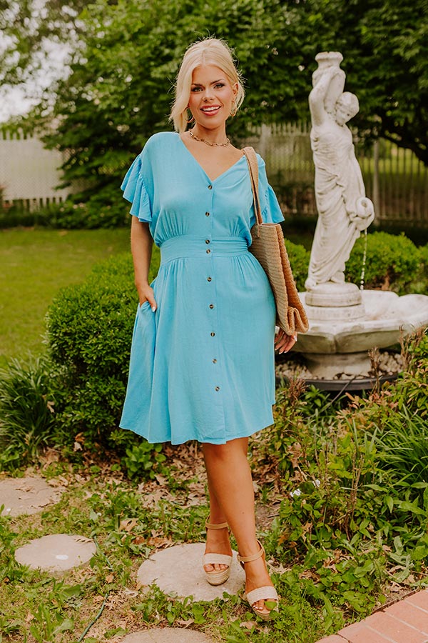Farmer's Market Ready Linen-Blend Mini Dress Image - 1