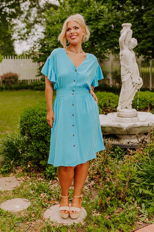 Farmer's Market Ready Linen-Blend Mini Dress Image - 5