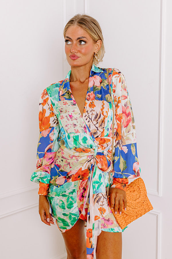 Capture the Magic Floral Wrap Dress Image - 2