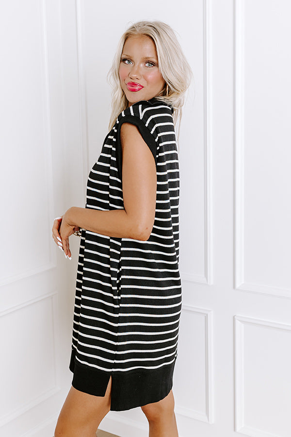 Country Club Social Mini Dress in Black Image - 3