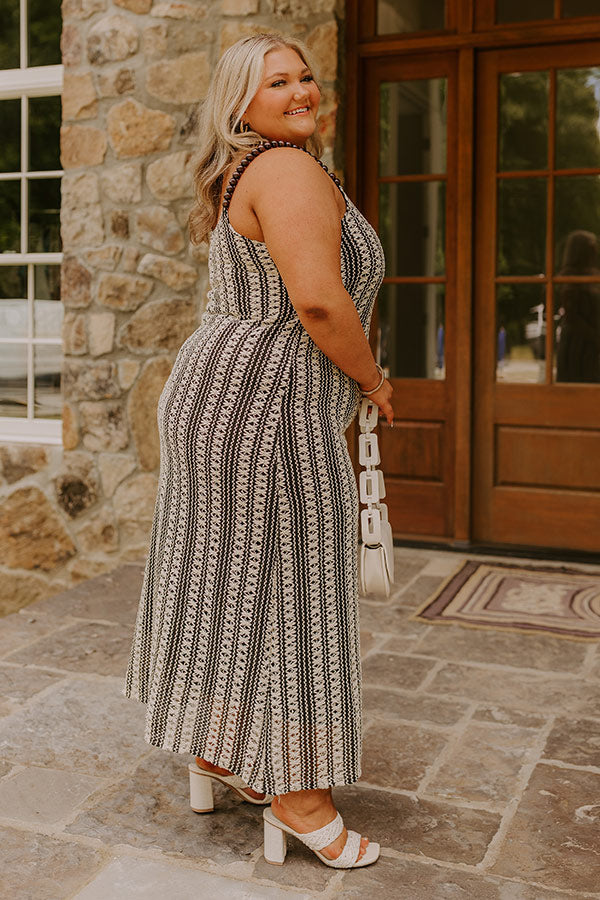 Acapulco Sunsets Knit Maxi Dress Curves Image - 4