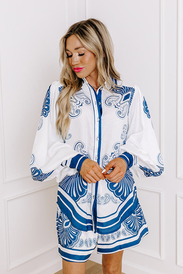 Discover Paradise Button Up Image - 3