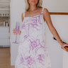Tropical Twilight Floral Mini Dress Image - 1