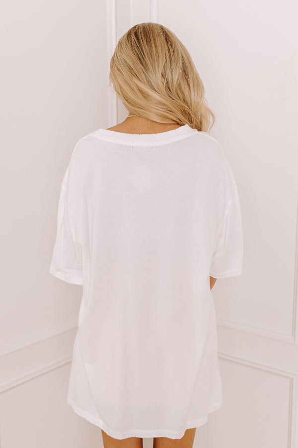 Dreamer Tour Oversized Distressed Tee Image - 5