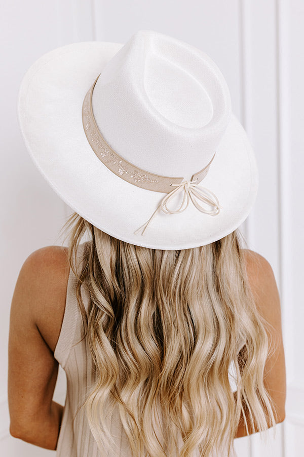 Sweet Smile Faux Suede Fedora Image - 1