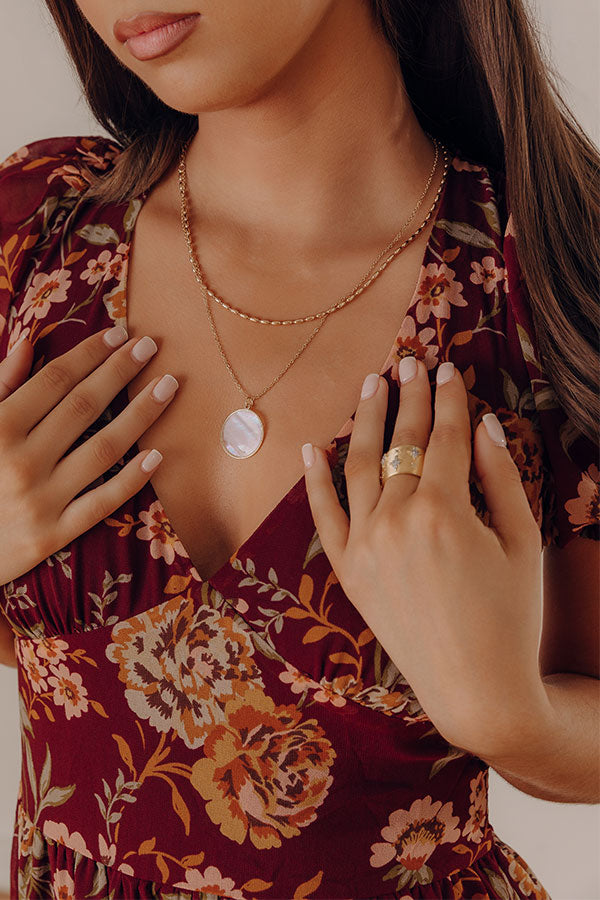 Catalina Coastline Layered Necklace in Ivory