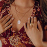 Catalina Coastline Layered Necklace in Ivory Image - 1