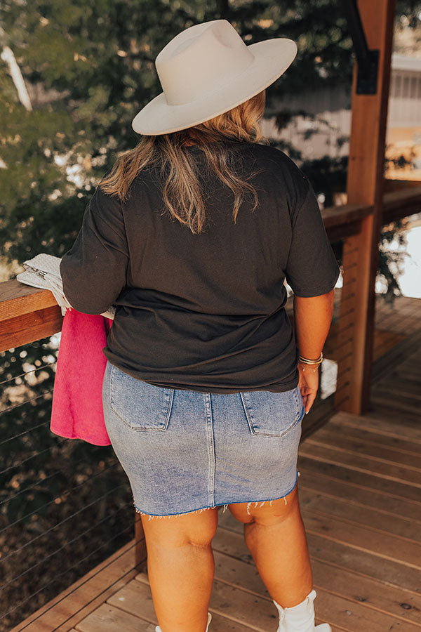 Cowboys and Country Music Distressed Boyfriend Tee Curves Image - 4