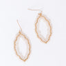 Show Stopper Beaded Earrings in Ivory Image - 1