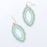 Show Stopper Beaded Earrings in Mint Image - 1