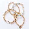 All The Glam Stretch Bracelet Set in Sage Image - 1