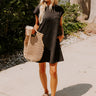 Sunny Days Shift Dress in Black Image - 1