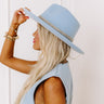 Downtown Nashville Felt Fedora in Sky Blue Image - 1
