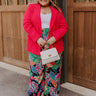 Spotted Under The Palms High Waist Pants Curves Image - 1