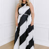 Luxe Lines Satin Maxi Dress Curves Image - 1