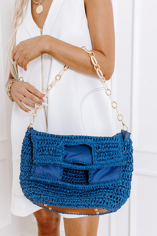 Sunny Day Stroll Woven Tote in Riverside Image - 2