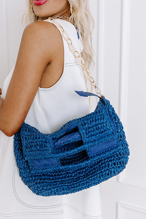 Sunny Day Stroll Woven Tote in Riverside Image - 4