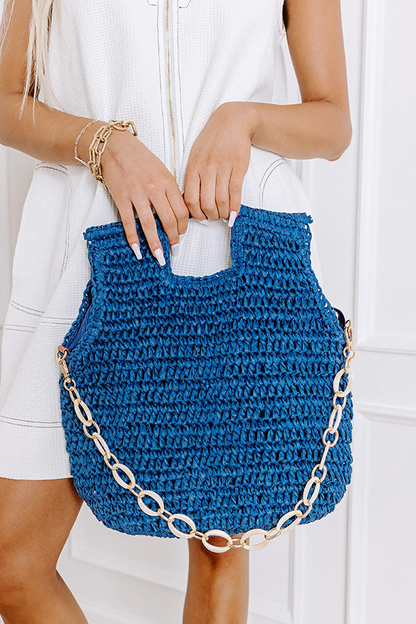 Sunny Day Stroll Woven Tote in Riverside Image - 1