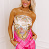 Glamour Girl Satin Scarf Top Image - 1