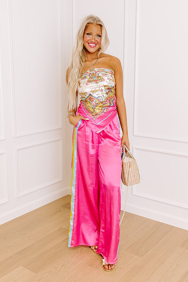 Glamour Girl Satin Scarf Top Image - 2
