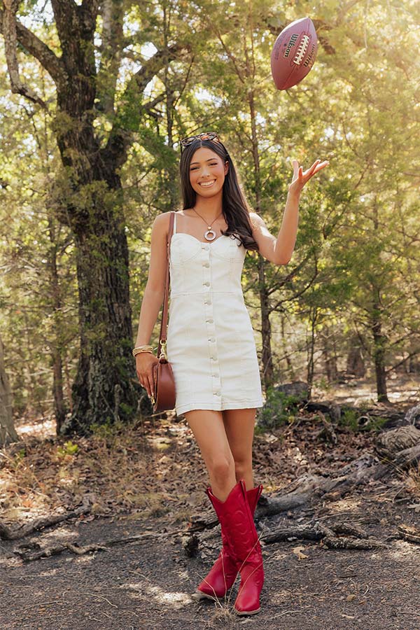 Rodeo Drive Darling Denim Mini Dress Image - 2