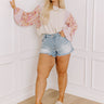 Jetting Around Shift Top in Oatmeal Curves Image - 1