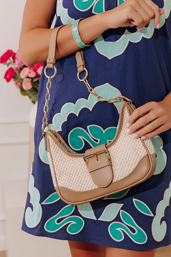 Stop The Show Woven Purse in Mocha Image - 1